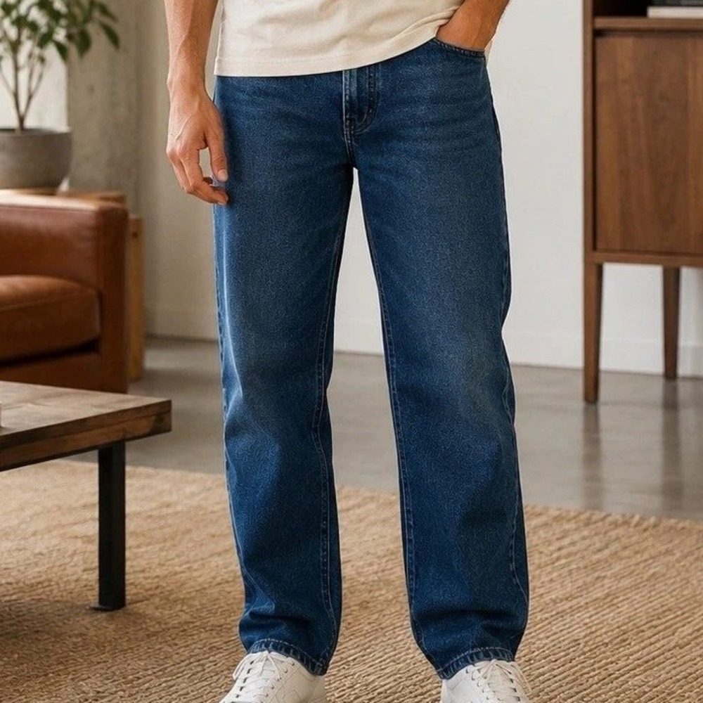 NWT RedHead Classic Fit Jeans Mens 38x30 Blue Cotton Denim Straight Leg